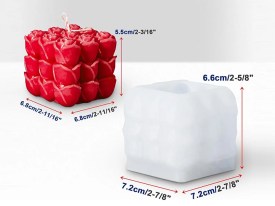 Molde silicona cubo de tulipanes